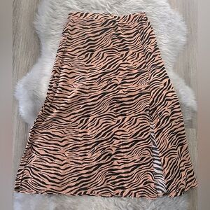 Tiger Print Midi Skirt!